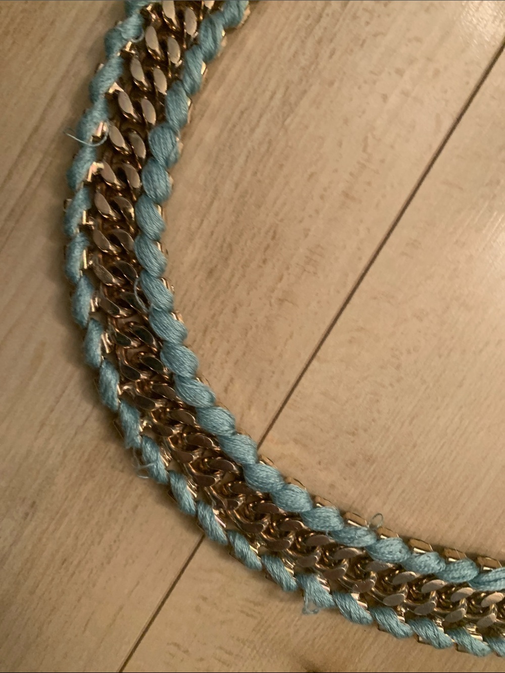 Ever New Melbourne Crystal Rhinestone Chain Statement Belt Gold Tone NWT